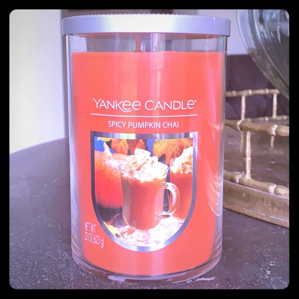 RARE Spicy Pumpkin Chai 2-Wick Yankee Candle 🎃